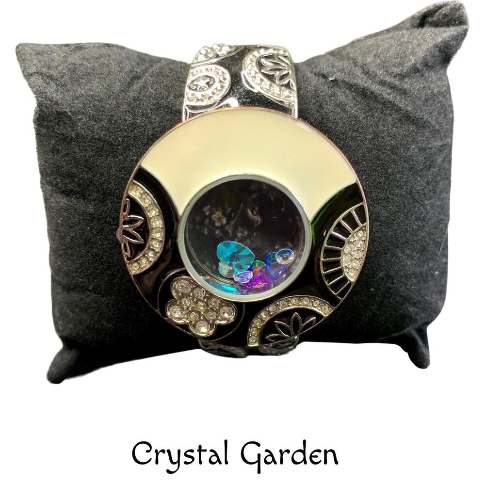 Crystal Garden Bracelet – Upcycled AB Sparkle Handcrafted